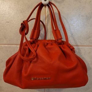 Persaman pimento red leather purse